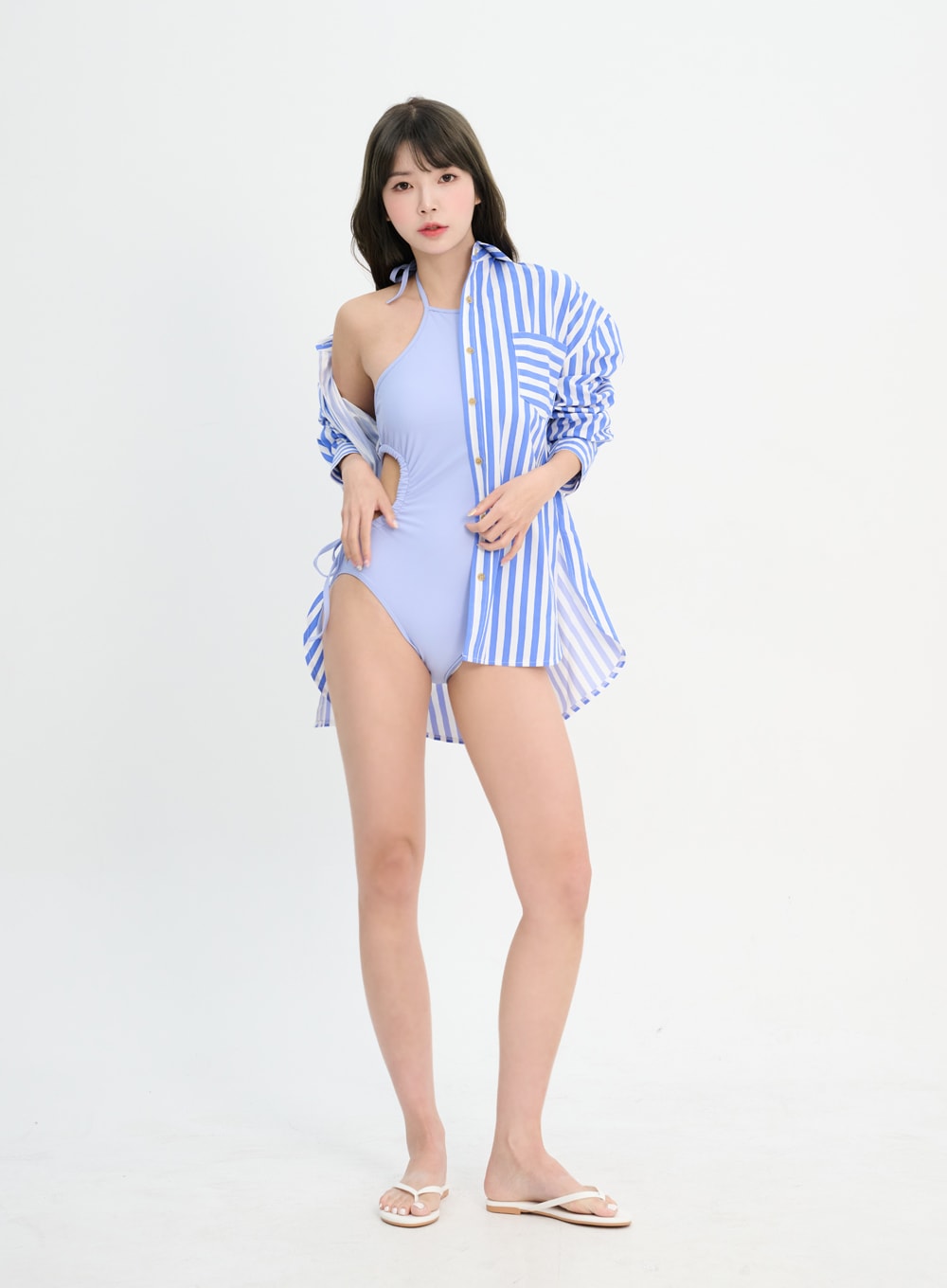 Stripe Oversized Shirt IM302