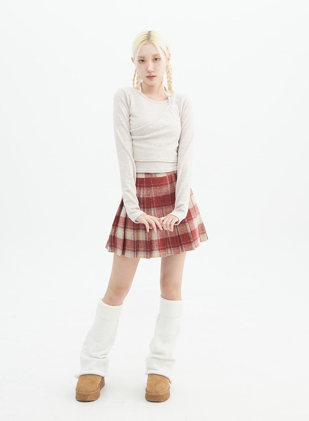 plaid-pleated-mini-skirt-in328