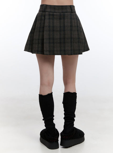 pleated-checkered-mini-skirt-on418