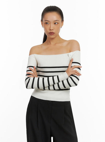 stripe-buttoned-off-shoulder-top-io409