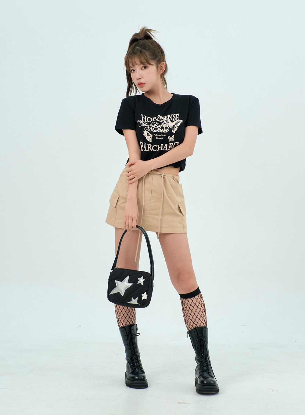 drawstring-mini-skirt-bu308