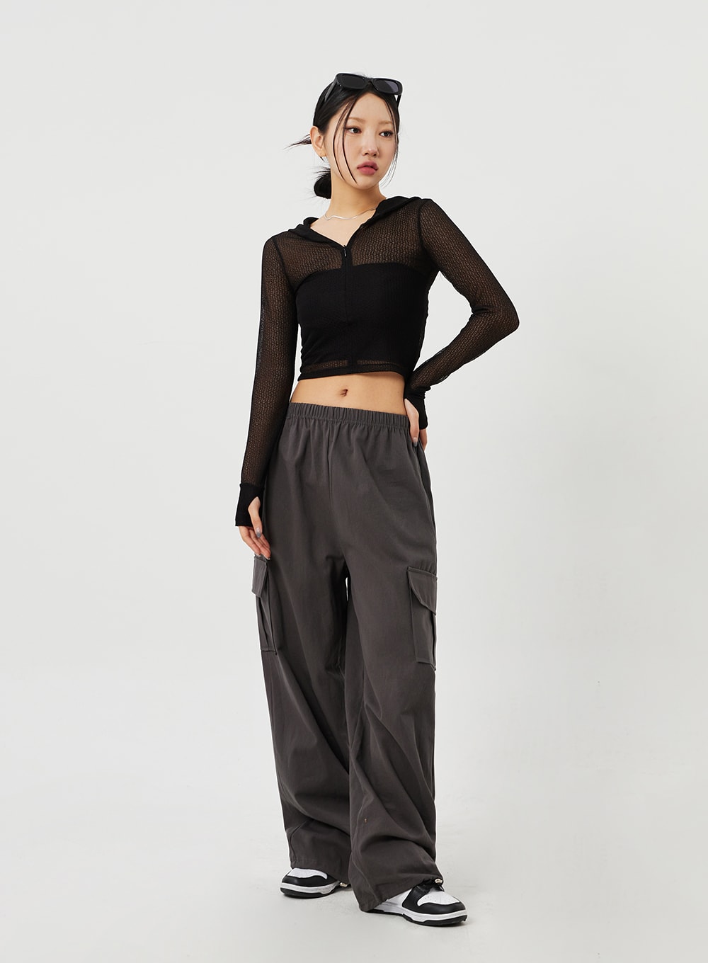 Cargo Wide Leg Track Pants CM302