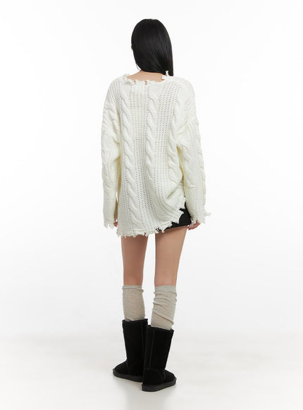 oversize-damaged-knit-sweater-cn416