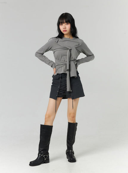 eyelet-pocket-wrap-short-co330