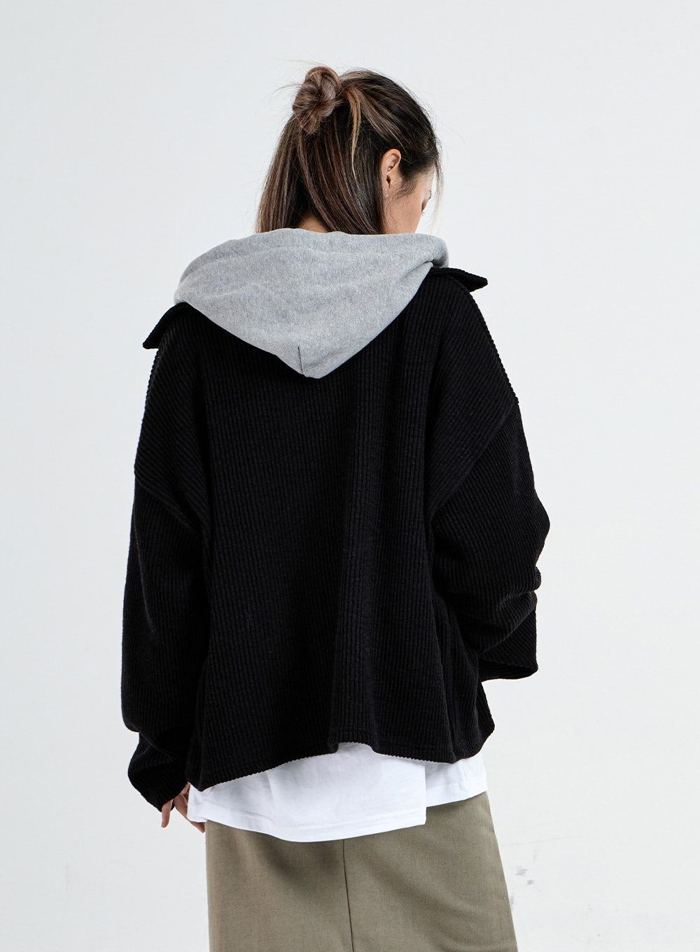 Oversize Zipper Knit Jacket Unisex CO06