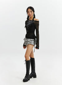 frill-layered-mini-skirt-cd321