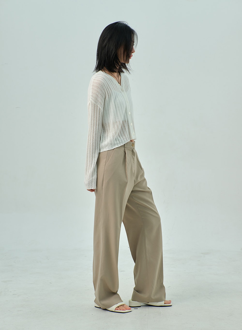 Wide Basic Tailored Pants OY310