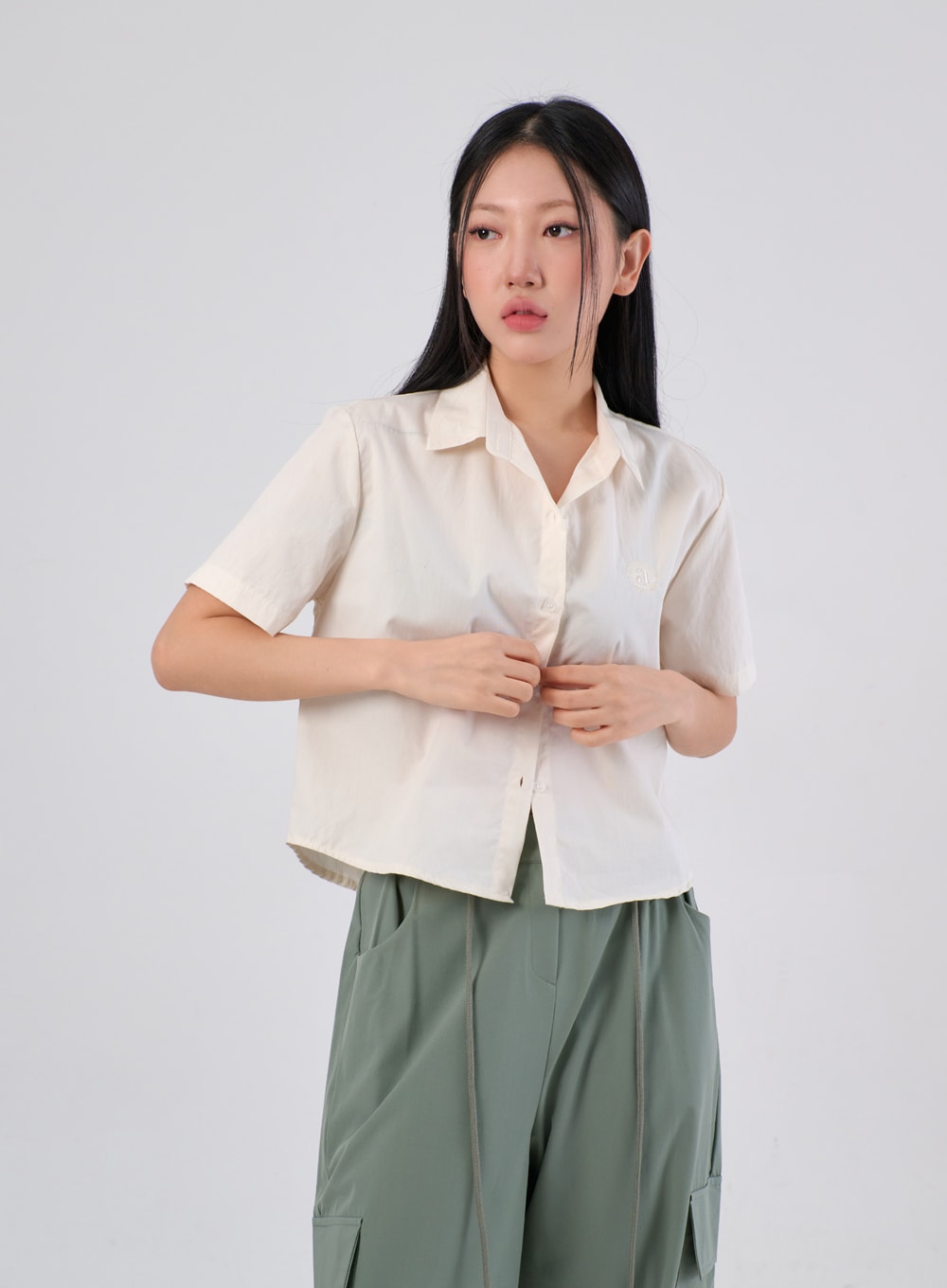 Cropped Oversized Shirt IA304