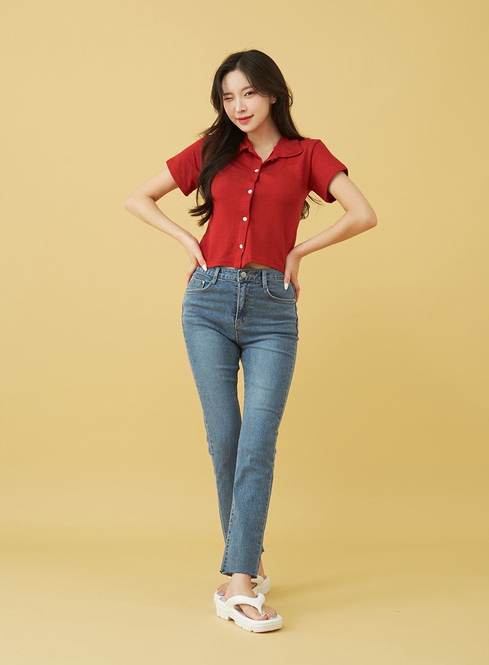 Vintage Style Skinny Jeans BU18