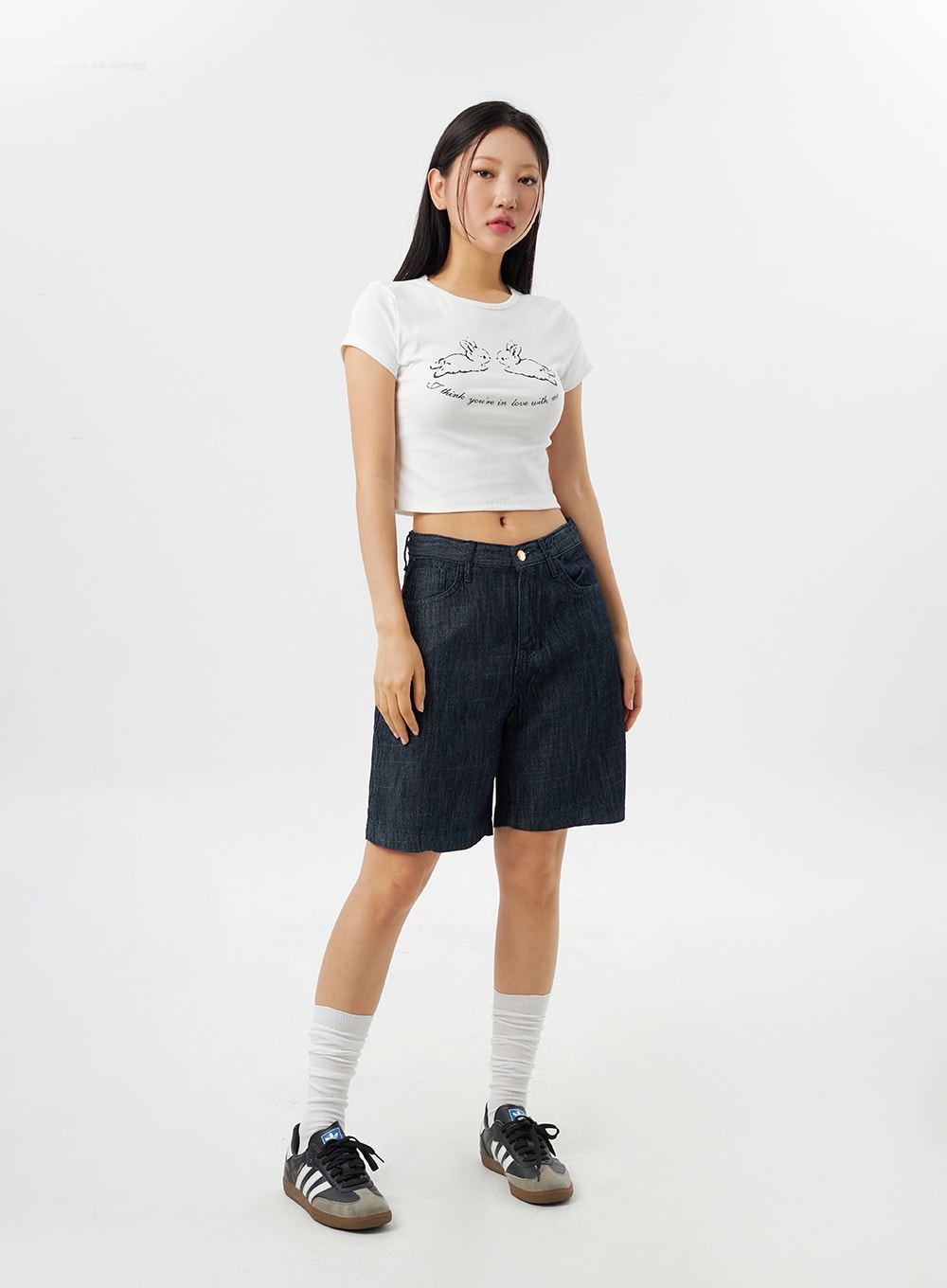 Cropped Bunny Tee CY315