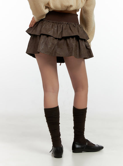 flare-ruffle-mini-skirt-cn412