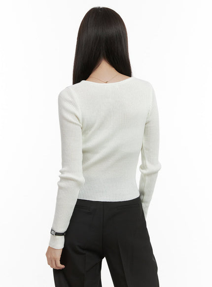 ribbed-side-button-long-sleeve-knit-oo416