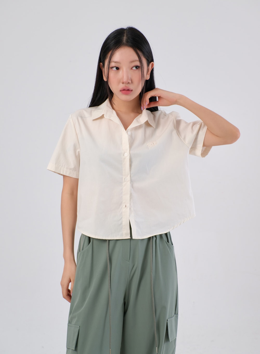 Cropped Oversized Shirt IA304