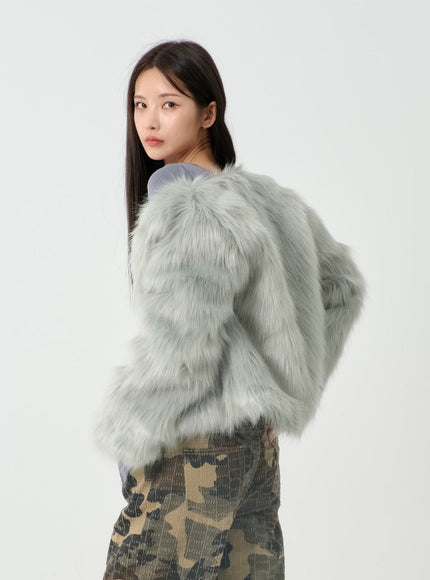 Fluffy Fur Jacket IO12