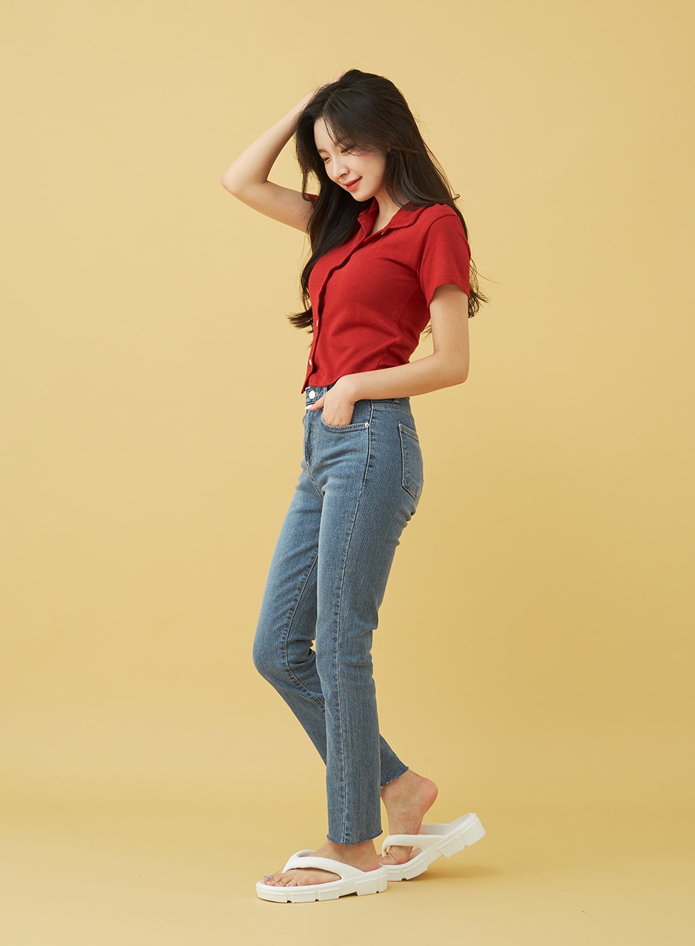 Vintage Style Skinny Jeans BU18