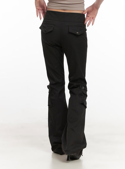 Cargo Low-Waist Bootcut Pants CJ516