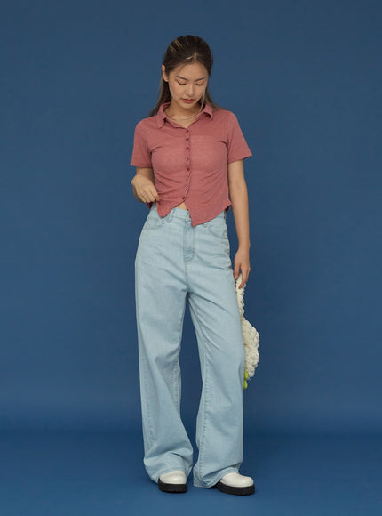 Basic Wide Denim Pants CG02