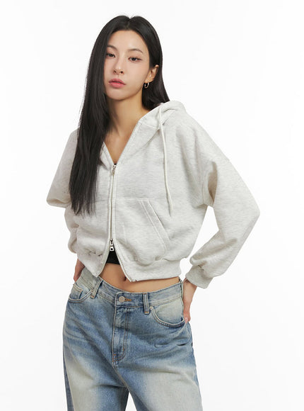 Oversized Zip-Up Hoodie IJ503