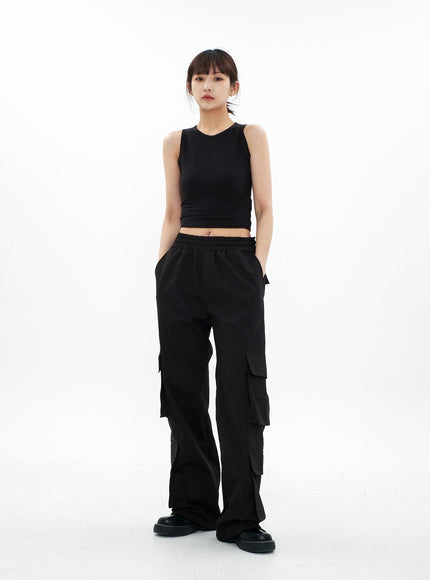 Round Neck Cropped Tank Top CA05