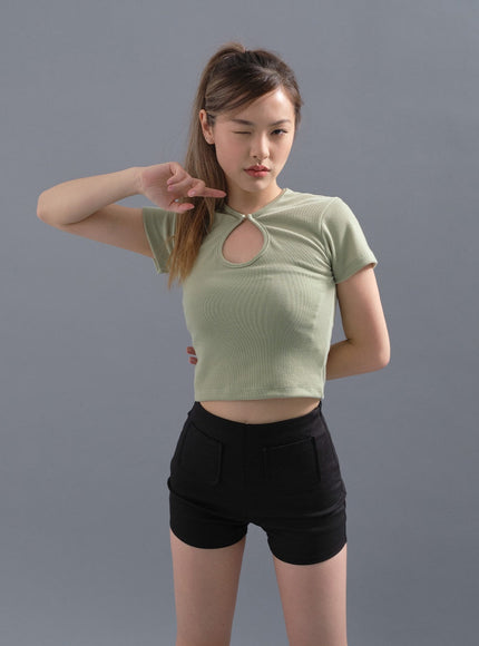 Spandex Double Pocketed Shorts CM12