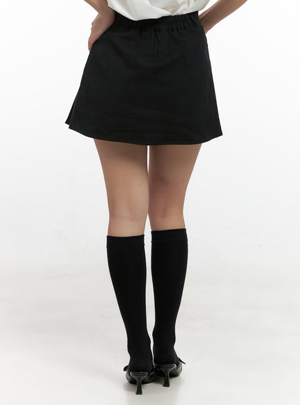 pleated-cotton-mini-skirt-cn415