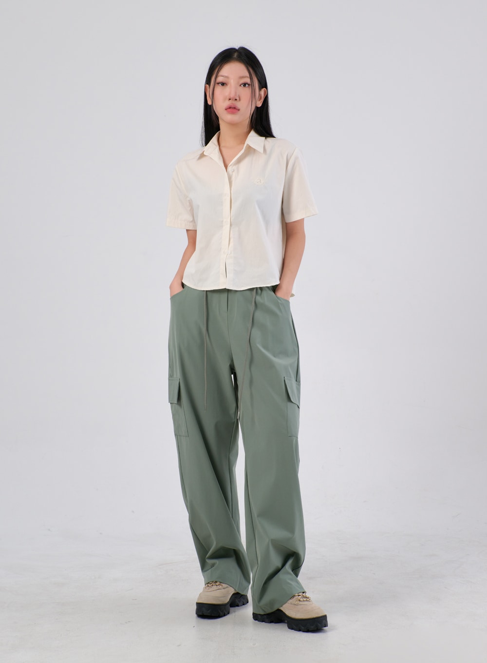 Cropped Oversized Shirt IA304