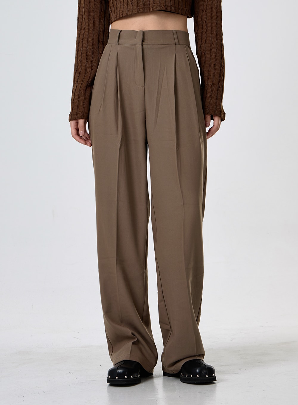 Basic Pintuck Tailored Pants CG30