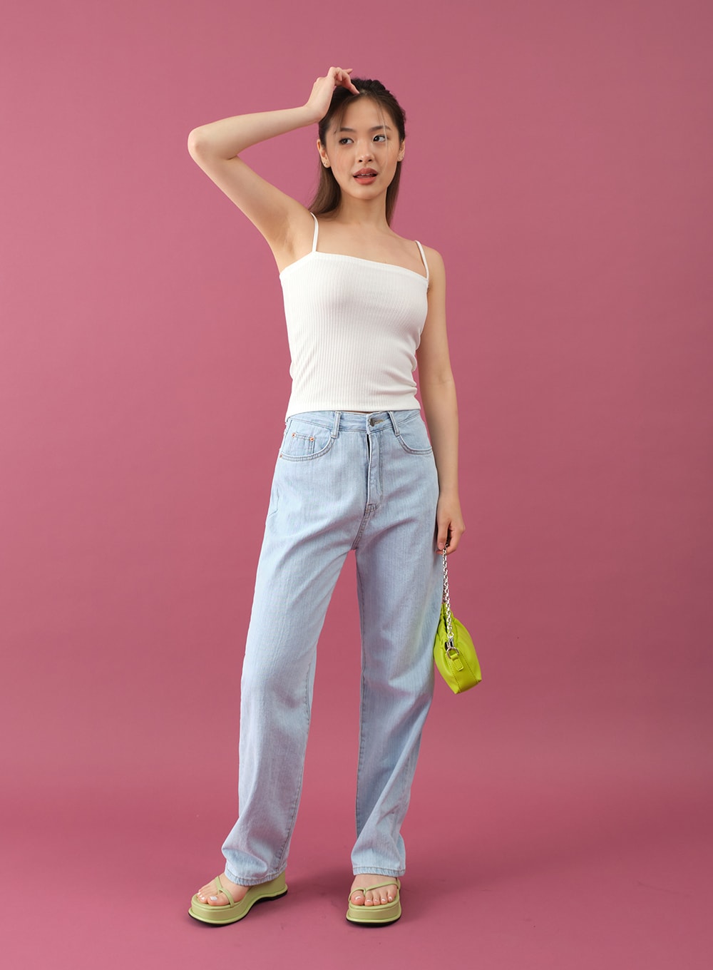 Wide Denim Pants for Summer CM12