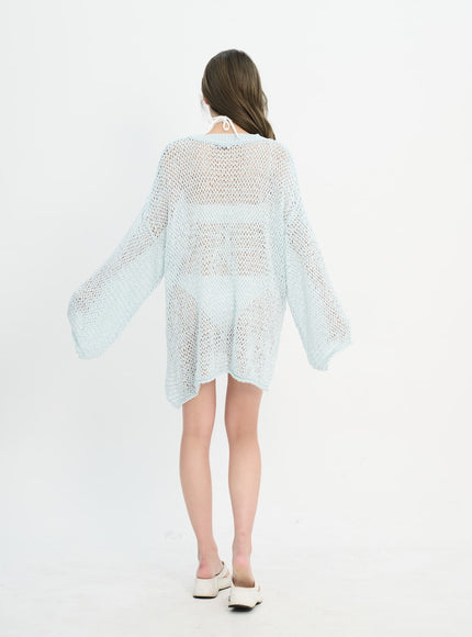 Mesh Cover-Up Sweater IM302