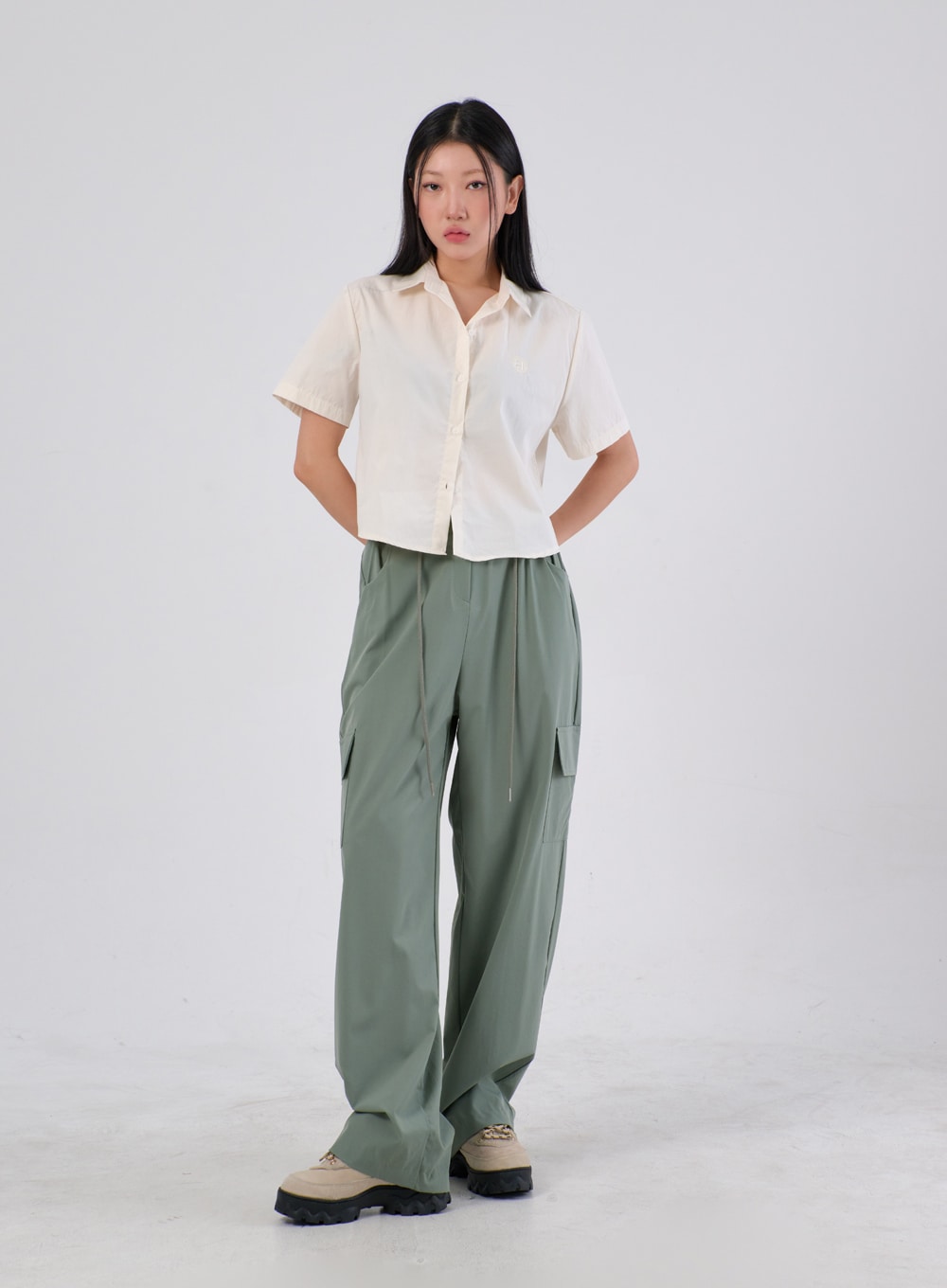 Cropped Oversized Shirt IA304