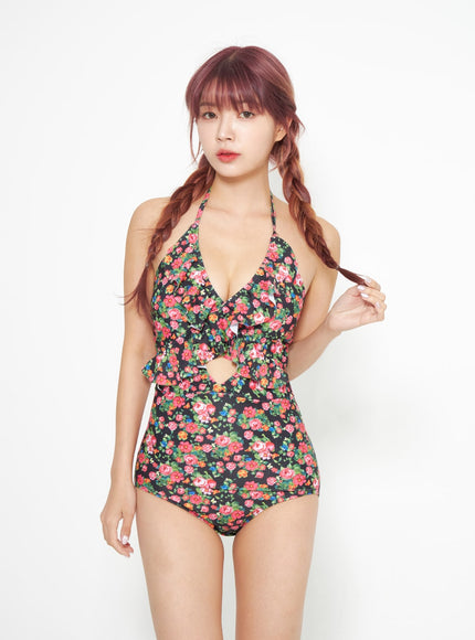 Flower Frill Swimsuit IA313