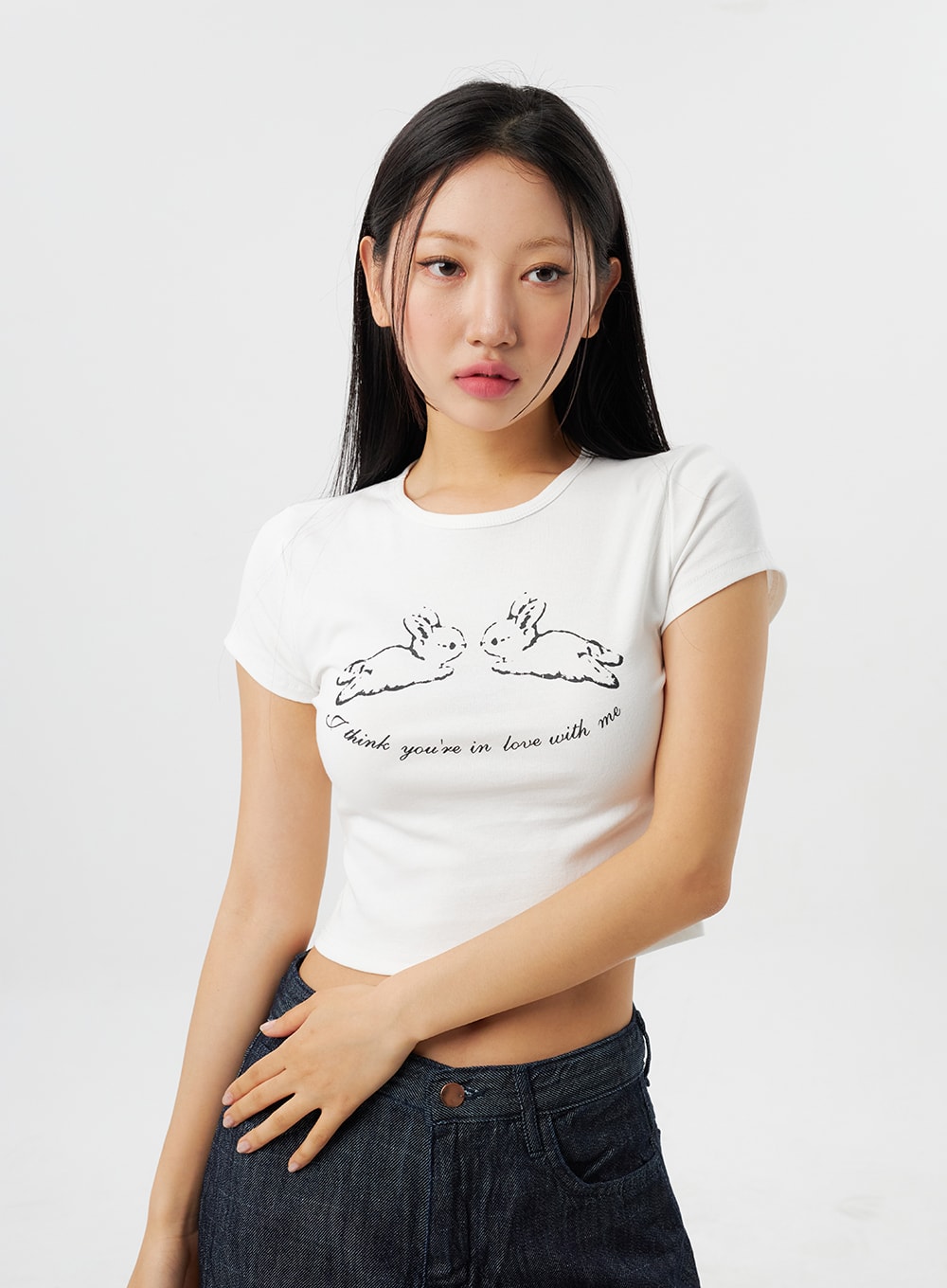 Cropped Bunny Tee CY315