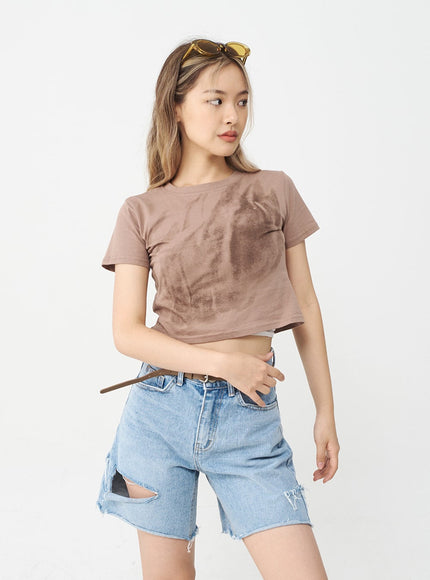 Gradient Crop Top CJ16