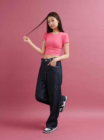 Summer Wide Leg Denim Pants CY25