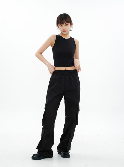 Round Neck Cropped Tank Top CA05