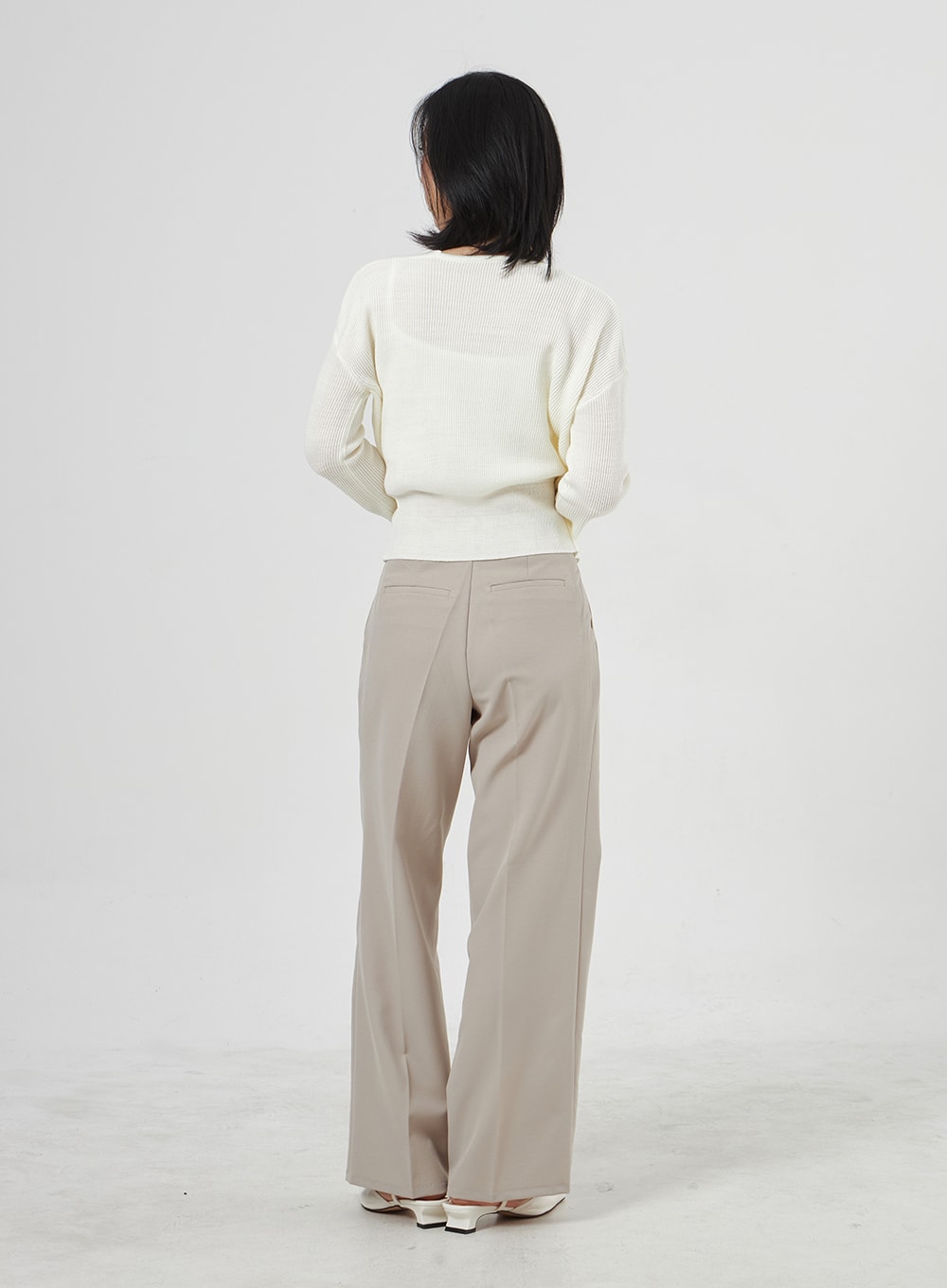 Wide Basic Tailored Pants OA307