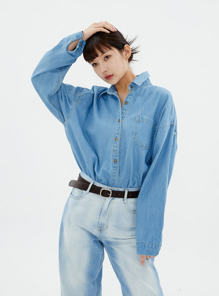 Relaxed Fit Denim Shirt CM10