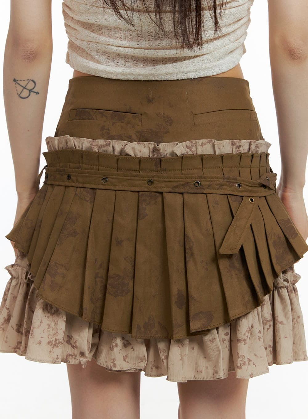 double-layer-skirt-with-belt-ca426