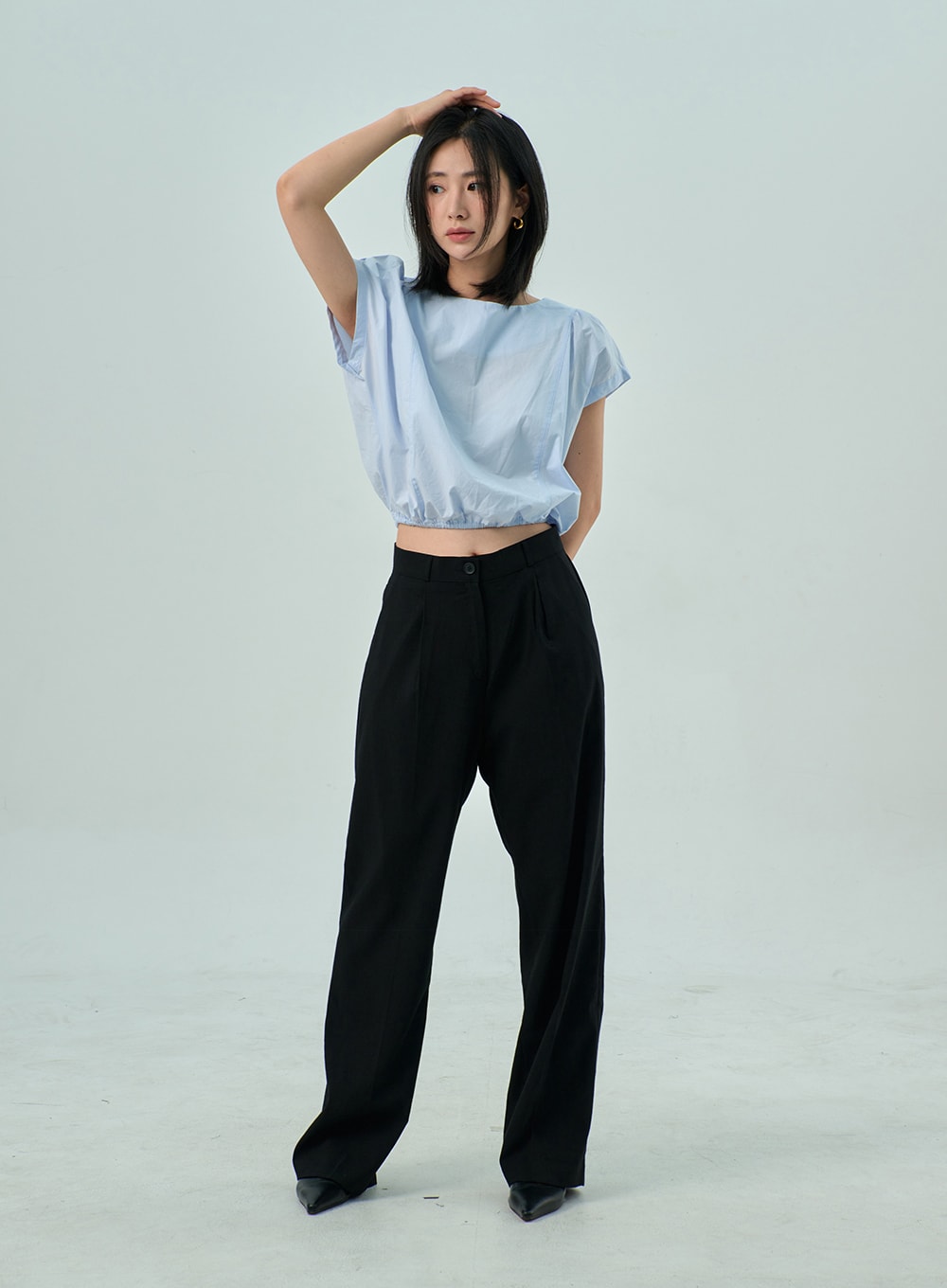 Wide Basic Tailored Pants OY310