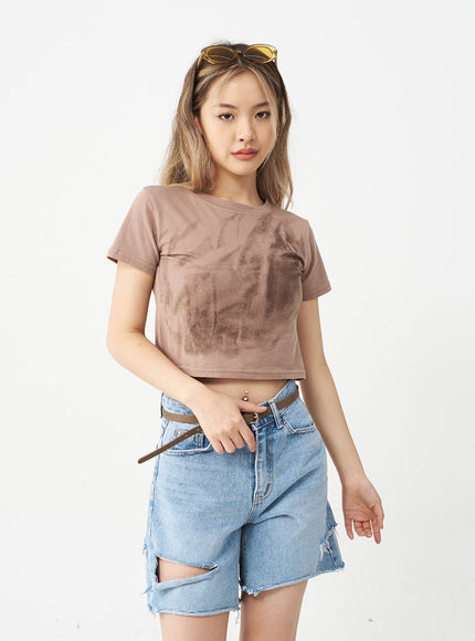 Gradient Crop Top CJ16