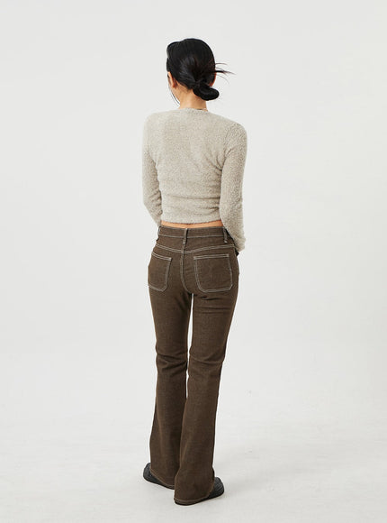 Twin Pocket Bootcut Pants CF328