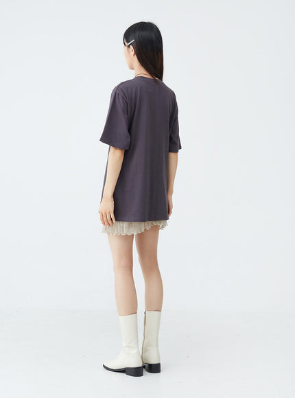 Sideways Graphic Oversized Tee OU19