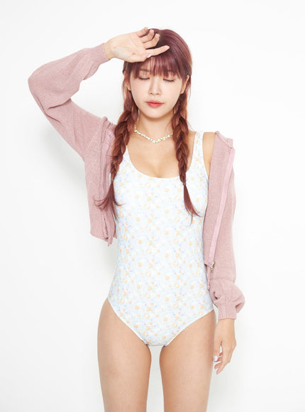 Flower Print Swimsuit IA314