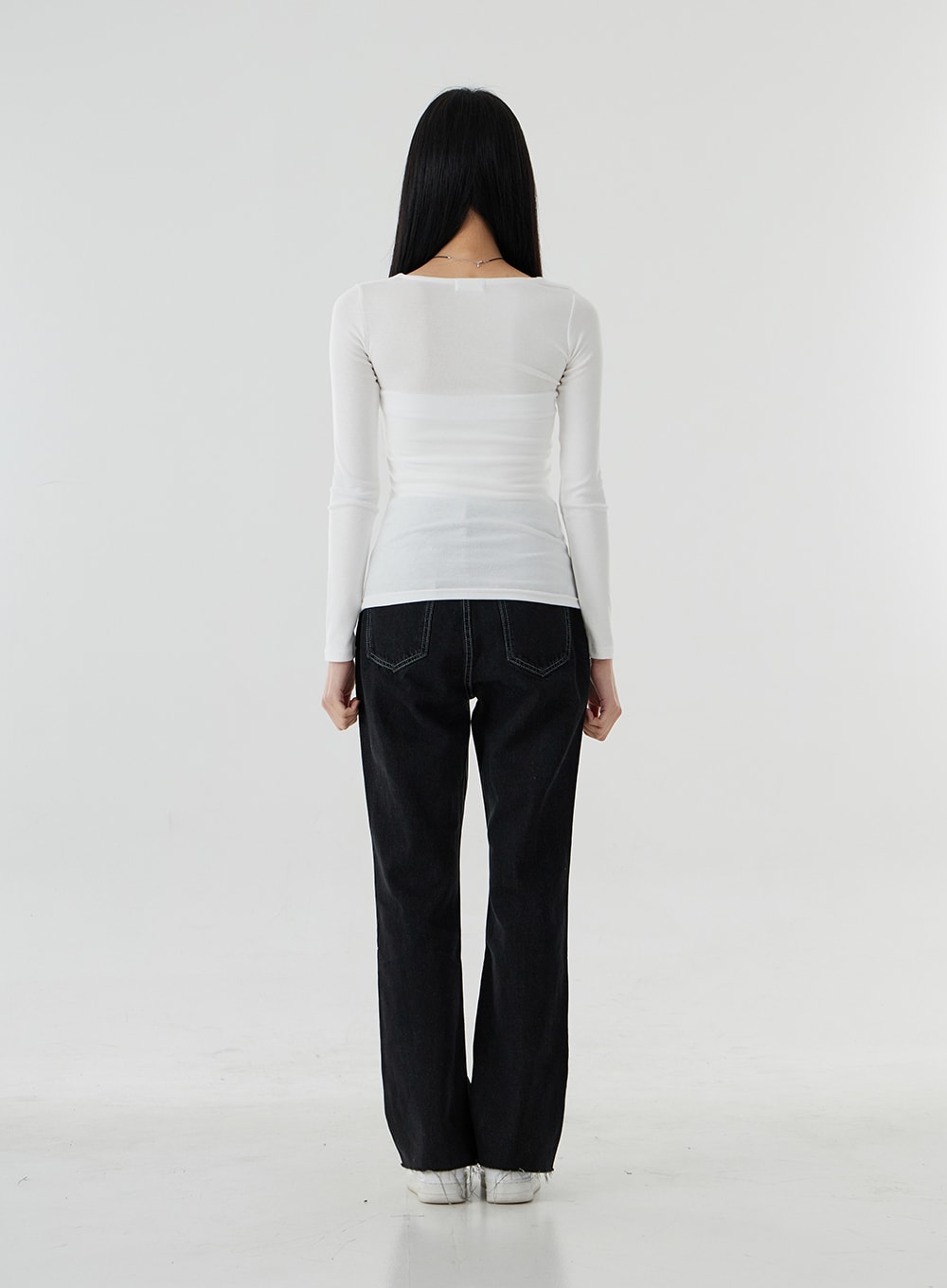 Round Neck Long Sleeve Top OO21