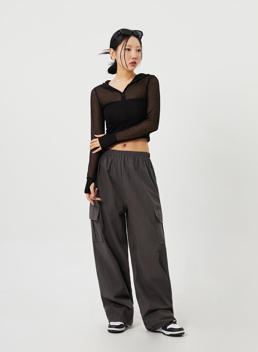 Cargo Wide Leg Track Pants CM302