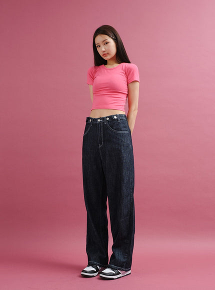 Summer Wide Leg Denim Pants CY25