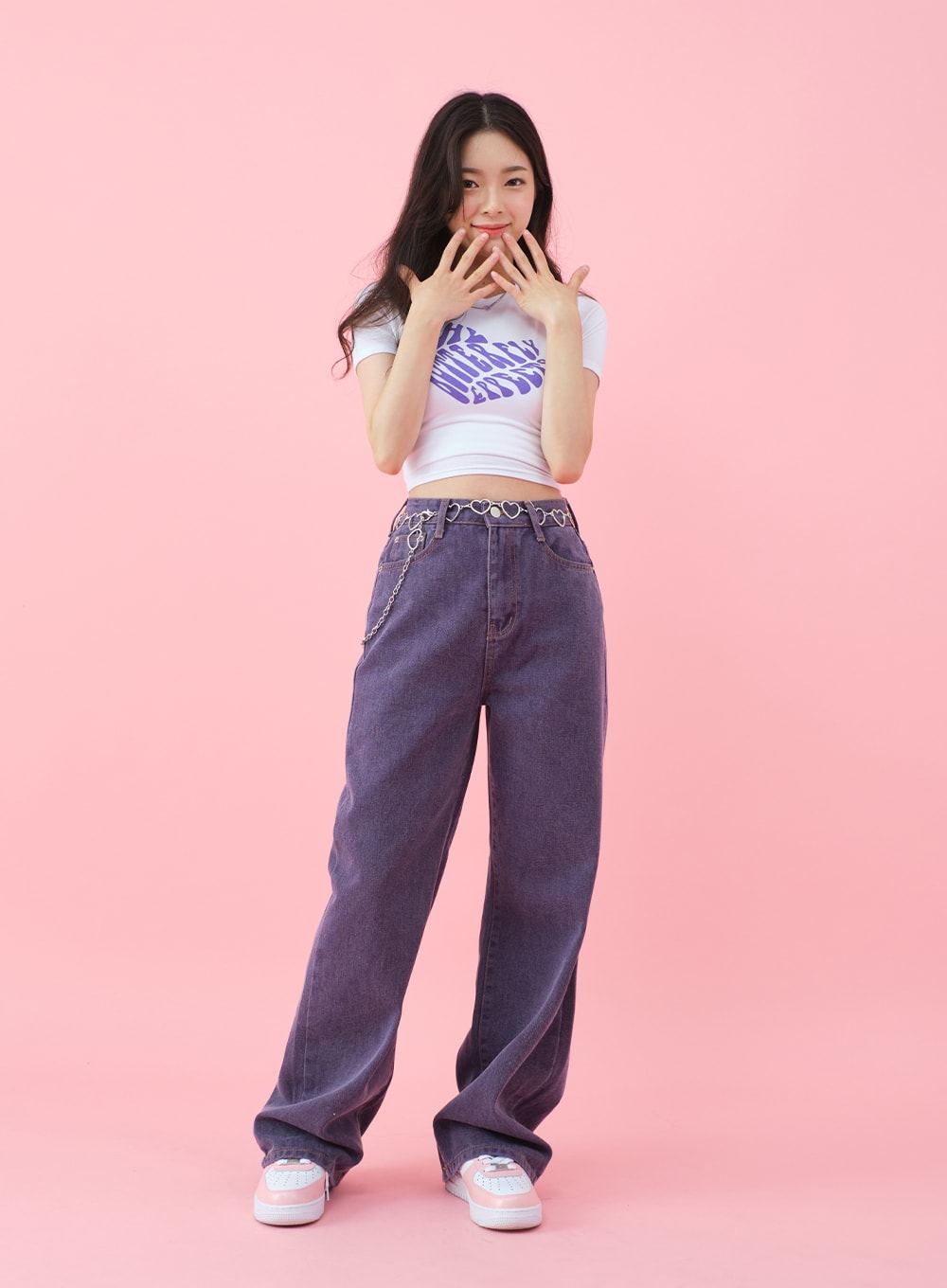 Deep Colored Wide Cotton Pants BJ28