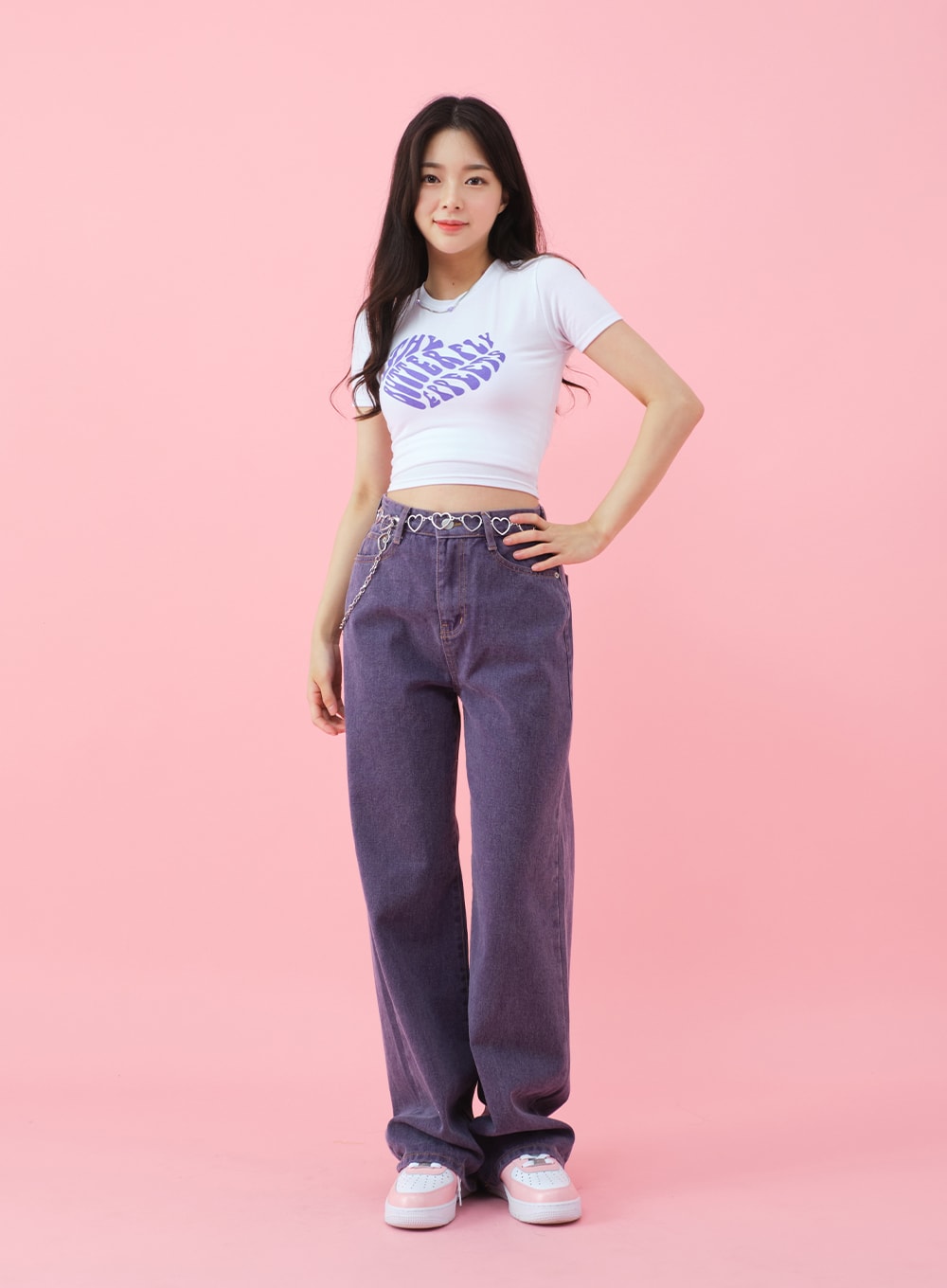 Deep Colored Wide Cotton Pants BJ28