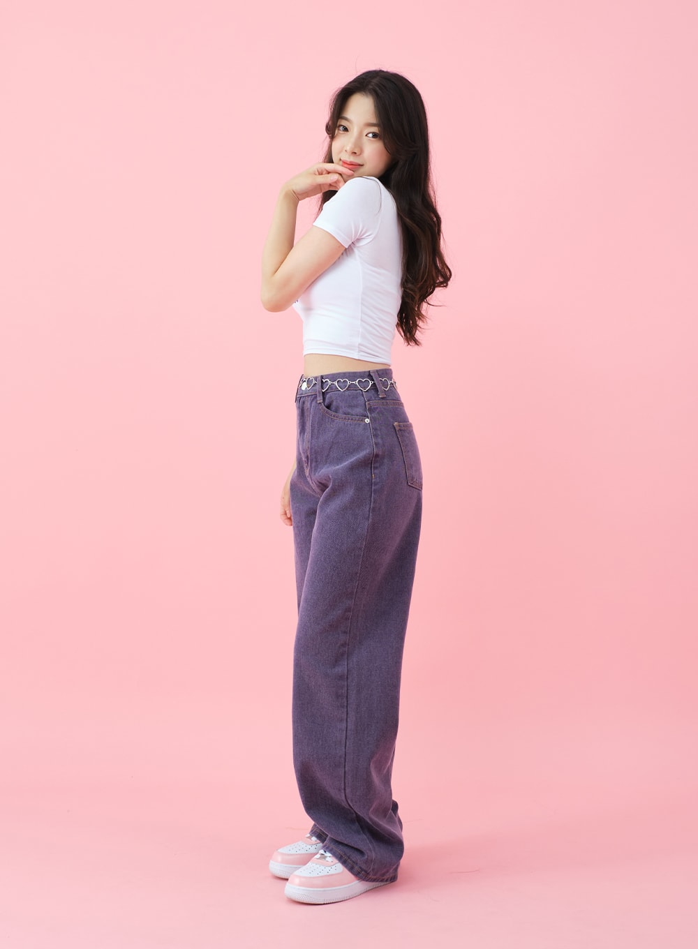 Deep Colored Wide Cotton Pants BJ28