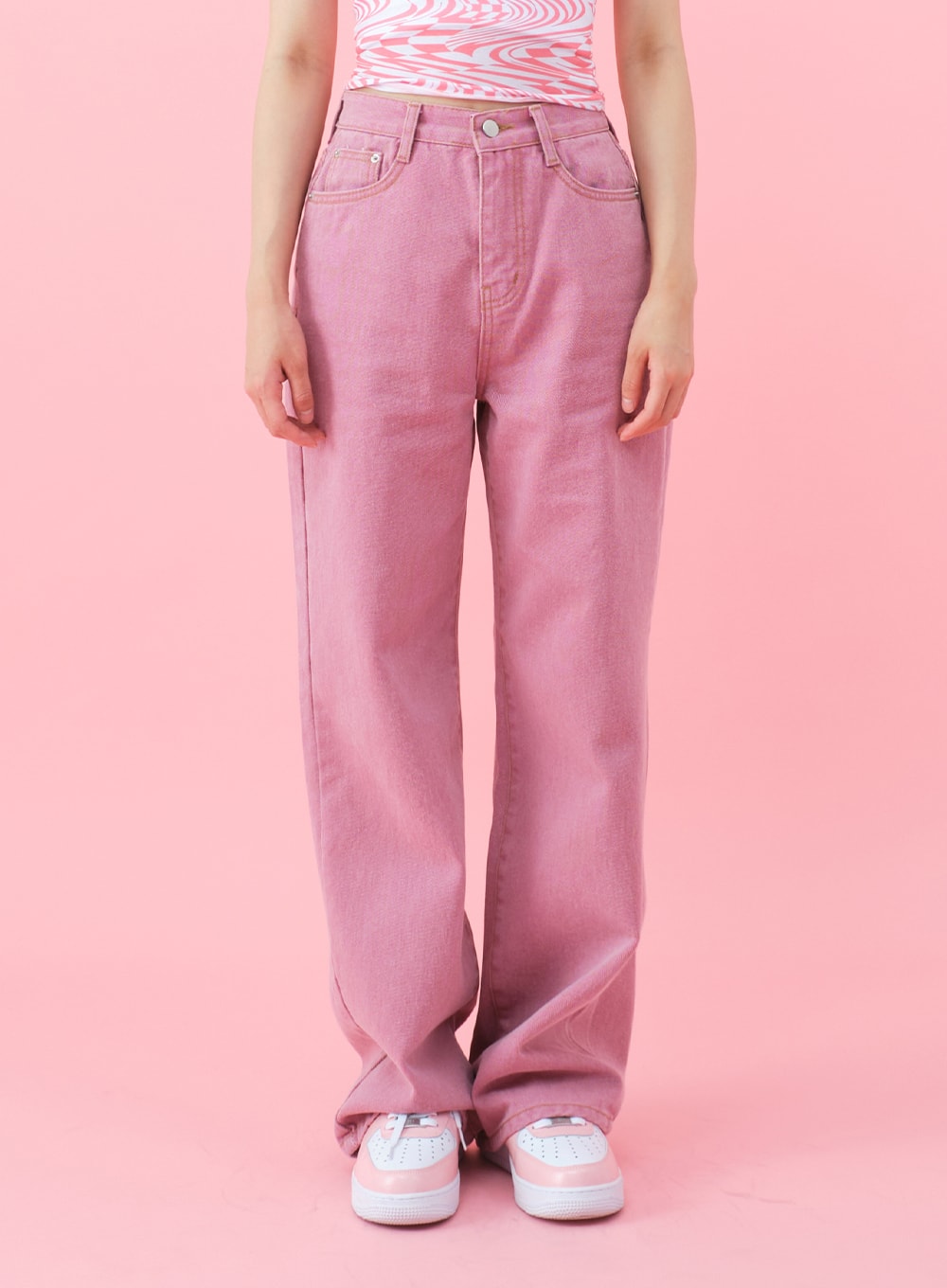 Deep Colored Wide Cotton Pants BJ28